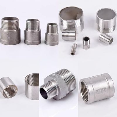 1-1/4 "x 1-1/4" NPT Hombre roscado Hex pezón de acero inoxidable 304 acoplador rápido de tubos de ajuste