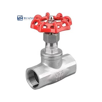 304 316 Válvulas de puerta manuales eléctricas accionadas con rueda de mano de acero inoxidable de plata para NPT BSPT