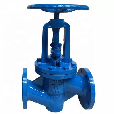 1''-8' DIN DN50 PN40 Bellows Sella válvula de globo manual en acero inoxidable 301/304/316