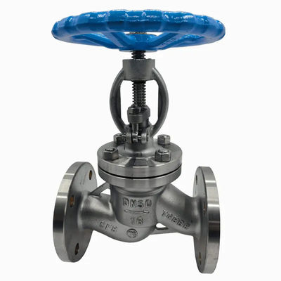 1''-8' DIN DN50 PN40 Bellows Sella válvula de globo manual en acero inoxidable 301/304/316