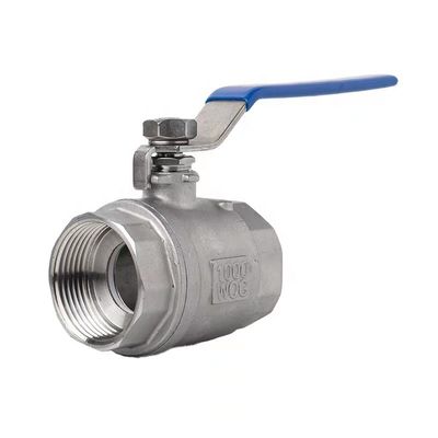 WZ de acero inoxidable SS 304 316 NPT BSP con rosca 2PC válvula de bola personalizada para la longevidad