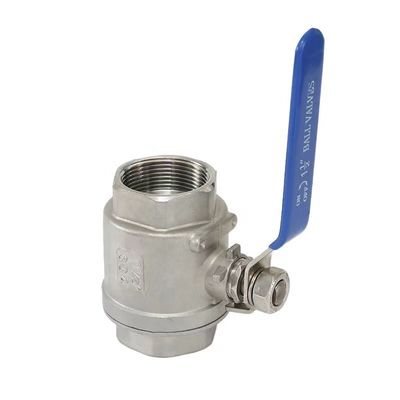 WZ de acero inoxidable SS 304 316 NPT BSP con rosca 2PC válvula de bola personalizada para la longevidad