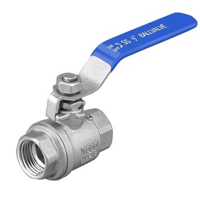 WZ de acero inoxidable SS 304 316 NPT BSP con rosca 2PC válvula de bola personalizada para la longevidad