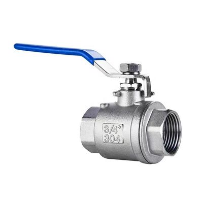 WZ de acero inoxidable SS 304 316 NPT BSP con rosca 2PC válvula de bola personalizada para la longevidad