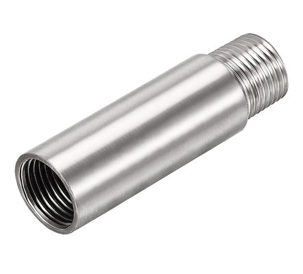 Acero inoxidable de 1''-8' macho a mujer acoplador de hilos de 80 mm de longitud Hexágono/cabeza redonda