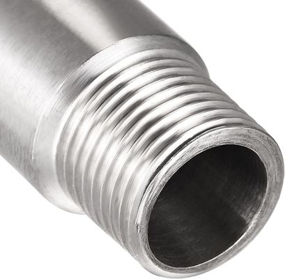 Acero inoxidable de 1''-8' macho a mujer acoplador de hilos de 80 mm de longitud Hexágono/cabeza redonda