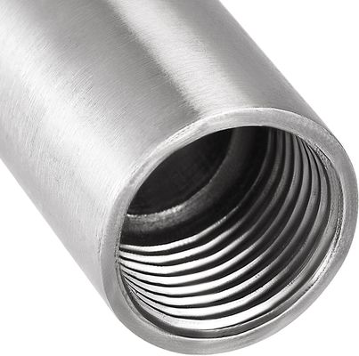 Acero inoxidable de 1''-8' macho a mujer acoplador de hilos de 80 mm de longitud Hexágono/cabeza redonda