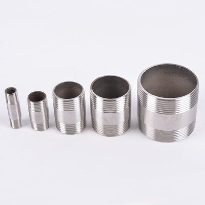Acero inoxidable de 1''-8' macho a mujer acoplador de hilos de 80 mm de longitud Hexágono/cabeza redonda