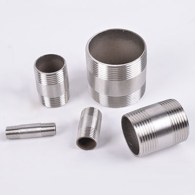 Acero inoxidable de 1''-8' macho a mujer acoplador de hilos de 80 mm de longitud Hexágono/cabeza redonda