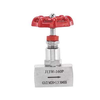 Válvula de aguja de alta presión 1/2" DN15 J13W-160P de acero inoxidable forjado 304 316 316L