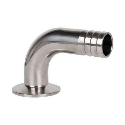 SS304L/SS316L de acero inoxidable sanitario de 90 grados con manguera de codo para equipos químicos