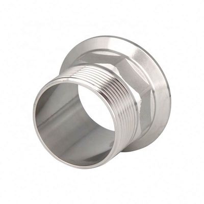 Fusible de acero inoxidable masculino de tubería de rosca Tri Clamp Adaptador para productos lácteos