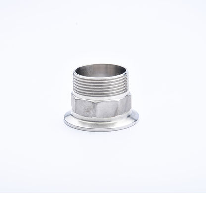 Fusible de acero inoxidable masculino de tubería de rosca Tri Clamp Adaptador para productos lácteos