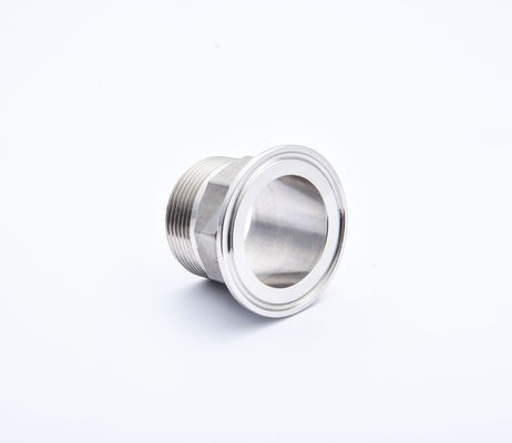 Fusible de acero inoxidable masculino de tubería de rosca Tri Clamp Adaptador para productos lácteos