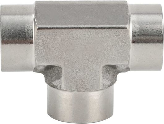 Acero inoxidable 301 T-ajuste 3 vías Conector 1/8 "NPT Femenino x 1/8" NPT Femenino x 1/8" NPT Femenino