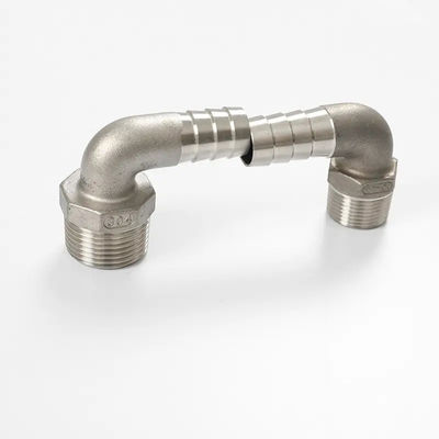 Soporte personalizado de la manguera de ducha de acero inoxidable 304 con la barra de la manguera y el codo del hilo