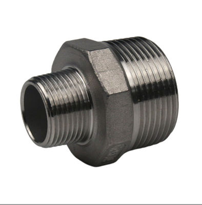 Conexión masculina de acero inoxidable 201 304 Reducción de hexadecimal de pezón de tubo de ajuste roscado