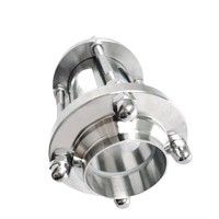 Conexión de soldadura Sanitaria de acero inoxidable tubo de vidrio de visión con superficie CNC