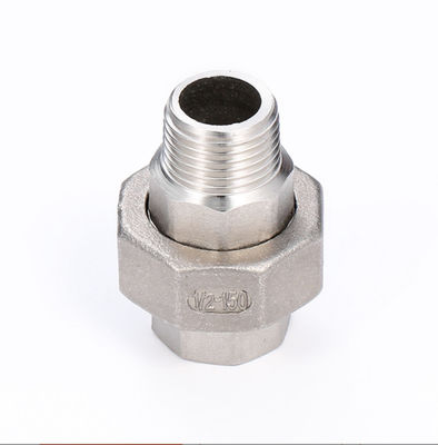 Top- SS304 de fundición de unión masculina femenina NPT roscado conector de soldadura de enchufe hexagonal Unión