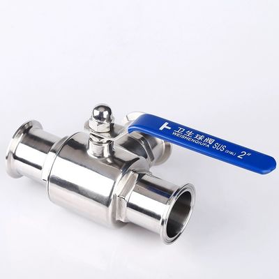 Válvula de bola de acero inoxidable sanitario 304 316 316L Triclampada de 3 vías Tipo T Tipo L