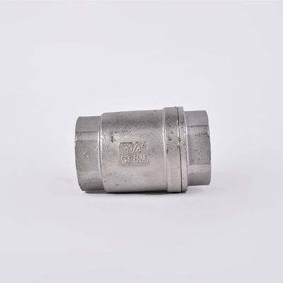 Finish de plata 1/2''-3.0'' de acero inoxidable NPT BSP 201 304 Válvula de verificación sin retorno de un solo sentido