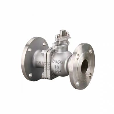 Válvula de bola de acero inoxidable de alta presión con fundición duradera y conexión con bridas