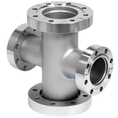 Acero inoxidable 301/304/316 KF Equal Tee Conecta el vacío de la brida con soporte OEM