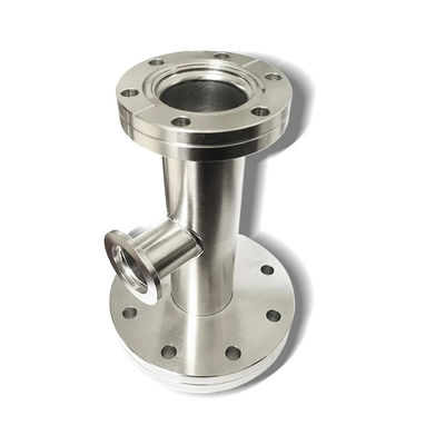Acero inoxidable 301/304/316 KF Equal Tee Conecta el vacío de la brida con soporte OEM