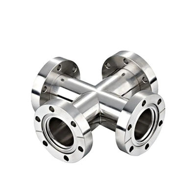 Acero inoxidable 301/304/316 KF Equal Tee Conecta el vacío de la brida con soporte OEM