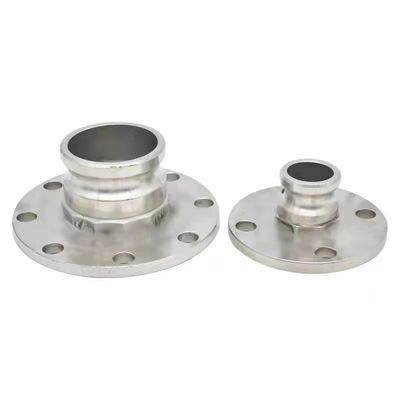 Acoplamiento de tipo camlock WZ SS 304 316 F versátil con extremo de brida