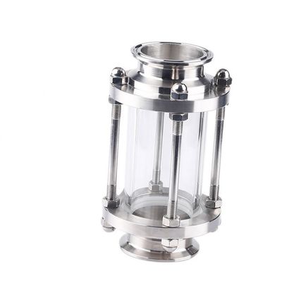 Acero inoxidable sanitario 304/316 Accesorios de tubería Tri Clamp Clase de visión tubular recta