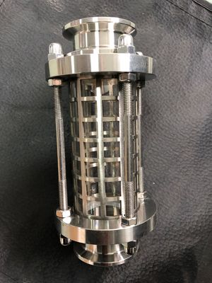 Acero inoxidable sanitario 304/316 Accesorios de tubería Tri Clamp Clase de visión tubular recta