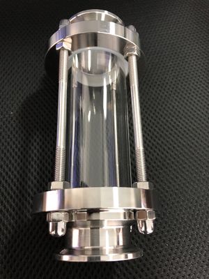 Acero inoxidable sanitario 304/316 Accesorios de tubería Tri Clamp Clase de visión tubular recta