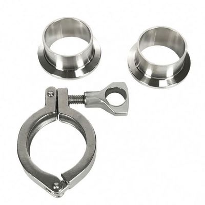 Código de cabeza redonda SS304 316L Accesorios sanitarios para instalaciones sanitarias de tuberías de acero inoxidable