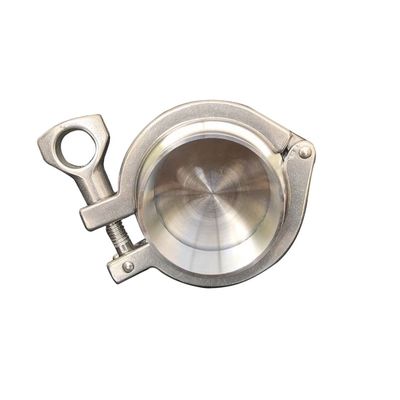 Código de cabeza redonda personalizada Sanitaria 304/316L Acero inoxidable 1.5 Tri Clamp Ferrule Cap final