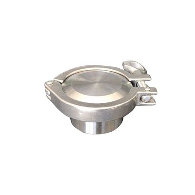 Código de cabeza redonda personalizada Sanitaria 304/316L Acero inoxidable 1.5 Tri Clamp Ferrule Cap final