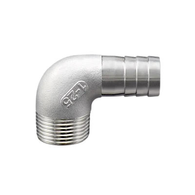 Acero inoxidable de fundición 201 304 WZ 90 grados Exterior de tornillo y manguera Codo