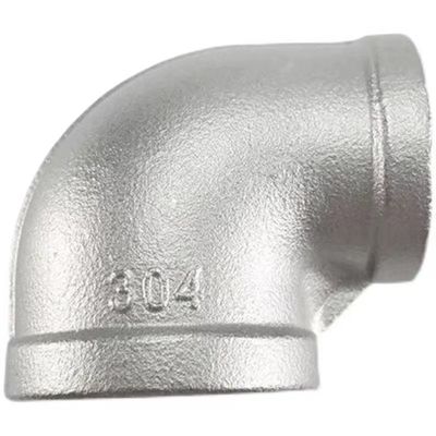Acero inoxidable 201 304 Filamento femenino de 90 grados con reducción de codo NPT BSPT BSP DIN