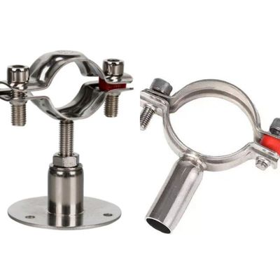Código de cabeza redonda Acero inoxidable 201304 Soporte de tubería de longitud de tubo soldado/ajustable