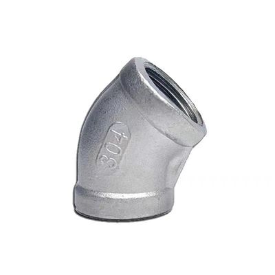ODM soportado WZ 201 304 316L Accesorios de tubería NPT Bspt roscado 45 grados Codo femenino