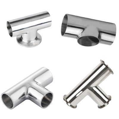 Conector de tubo de tee a medida de acero inoxidable 304 316 Accesorios de tubos de sujeción de soldadura igual