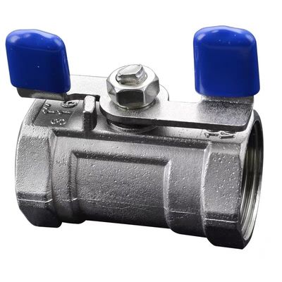 1/4''-4.0' 'acero inoxidable 1PC manija mariposa Mini válvula de bola con extremo de hilo NPT BSPT