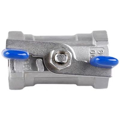 1/4''-4.0' 'acero inoxidable 1PC manija mariposa Mini válvula de bola con extremo de hilo NPT BSPT