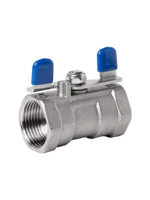 1/4''-4.0' 'acero inoxidable 1PC manija mariposa Mini válvula de bola con extremo de hilo NPT BSPT