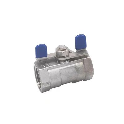 1/4''-4.0' 'acero inoxidable 1PC manija mariposa Mini válvula de bola con extremo de hilo NPT BSPT