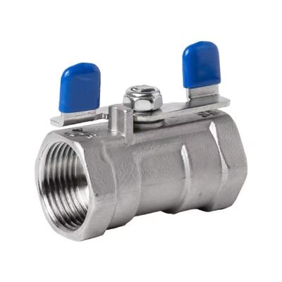1/4''-4.0' 'acero inoxidable 1PC manija mariposa Mini válvula de bola con extremo de hilo NPT BSPT