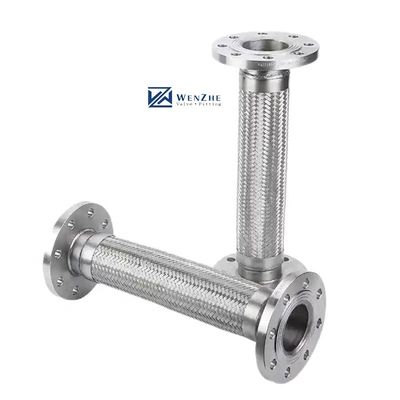 Tubos de acero inoxidable 304 316 de metal flexible ondulado con conexión de brida