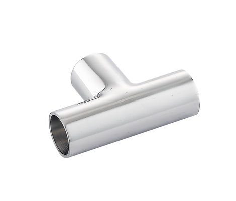 Acero inoxidable sanitario 304 316L Accesorios de conexión de tuberías de grado alimenticio Tipo largo Tee