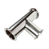 Instalación rápida SS304 316L Tri Clamp Igual Tee Pipe ajuste para la conexión de la industria alimentaria