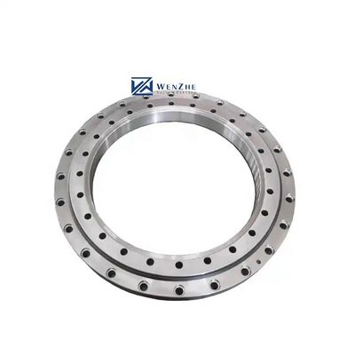 Acero inoxidable sin engranaje 304 316 rodamiento de bolas forjado para plato giratorio rotativo OD 500 mm